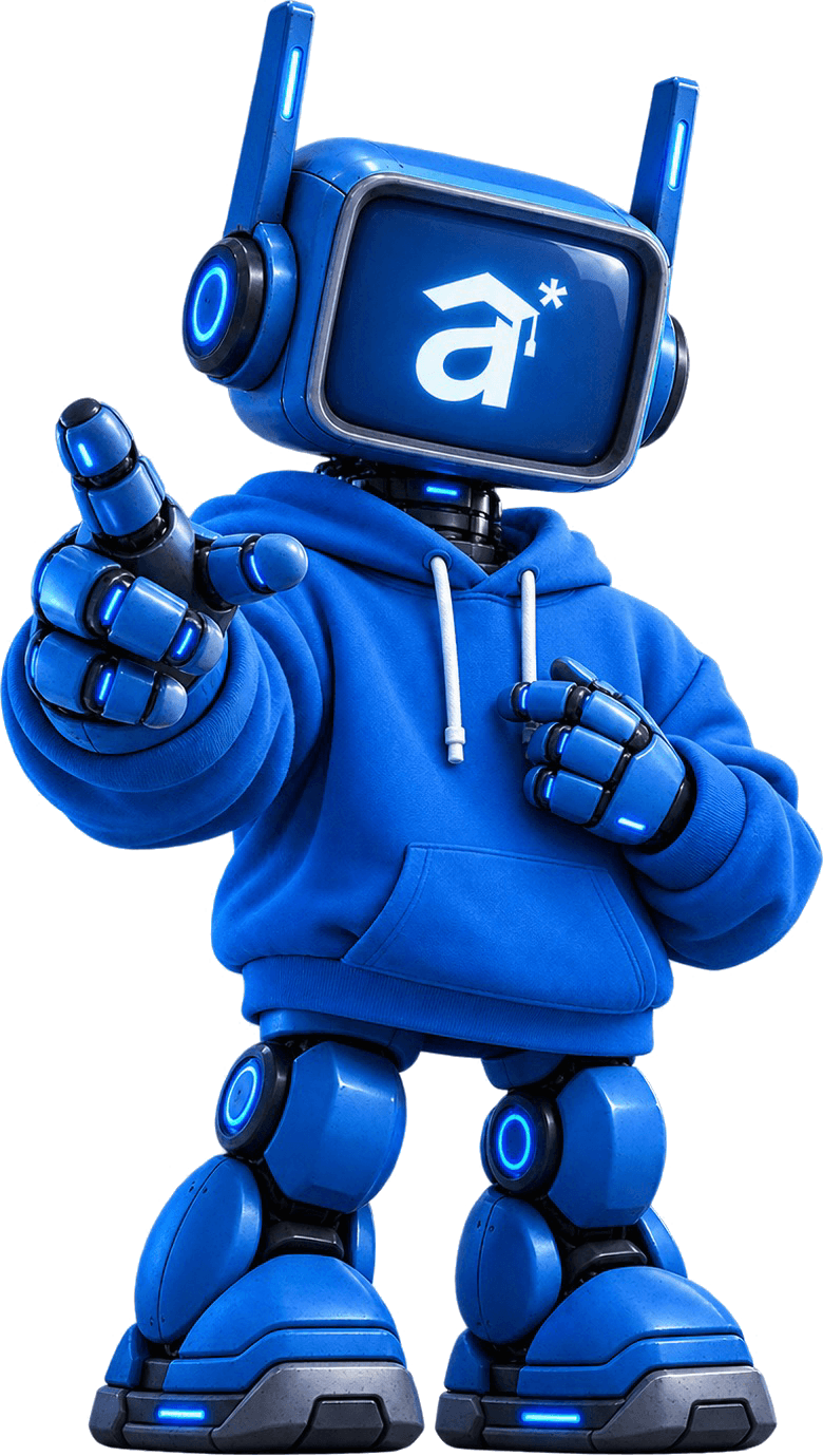 A Star Solution robot mascot